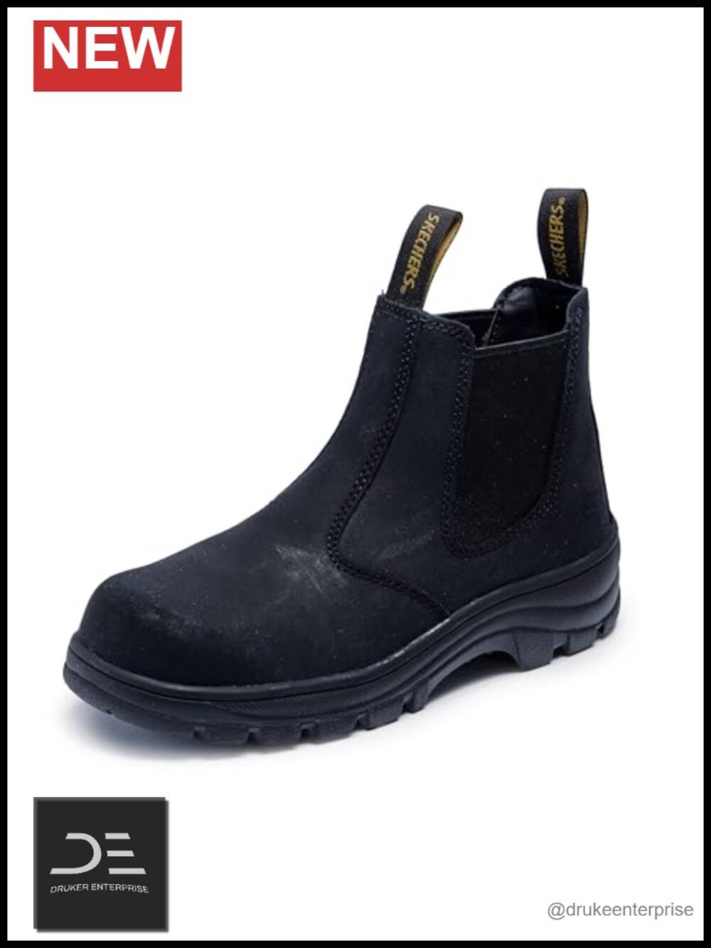Safety Toe Slip Resistant Leather Chelsea Boot